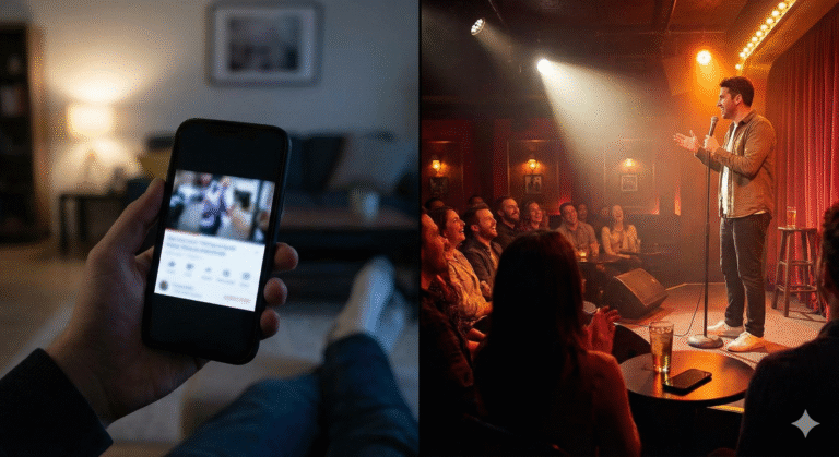 יוצאים מהמסך - הופעת סטנדאפ חיה במרכז